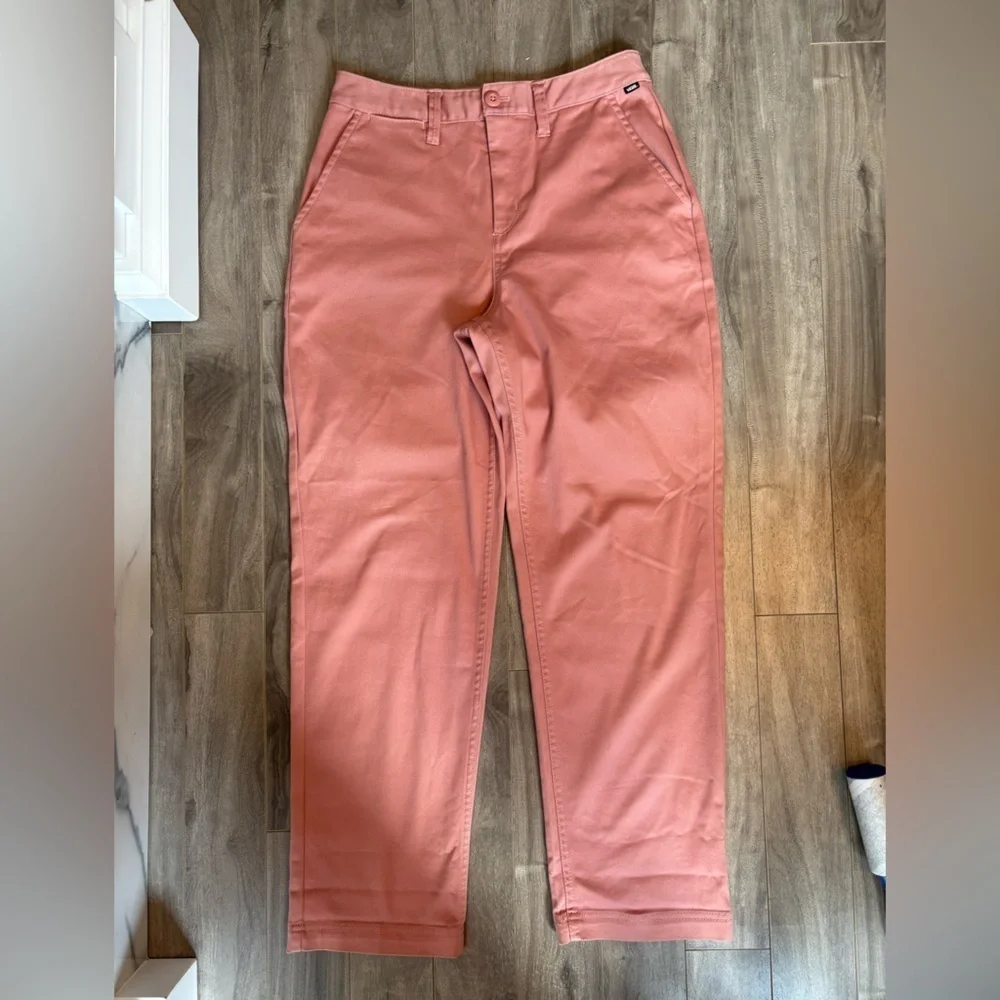 Vans Women’s Chino Skate Pants Terracotta Pink Size 24 Excellent Condition - Picture 6 of 12